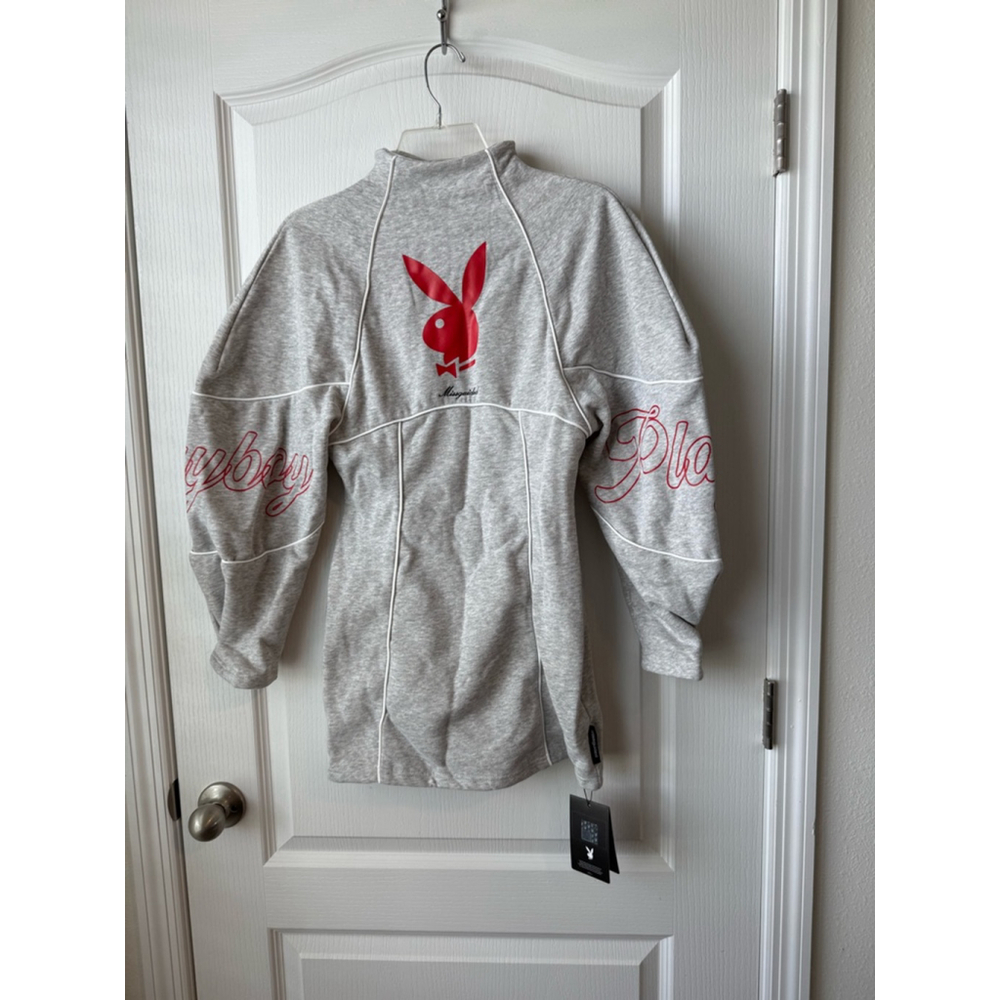 NEW Women's Playboy x Missguided Dress Size S Gray